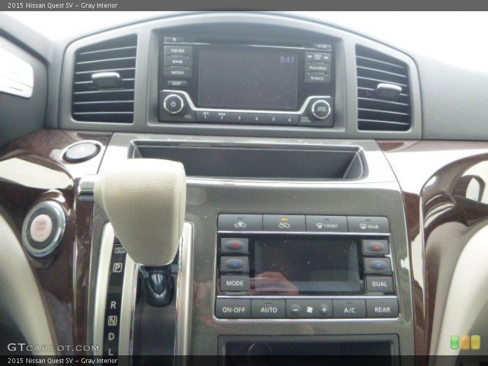 Gray Interior Controls for the 2015 Nissan Quest SV #101368737