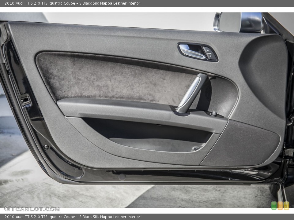 S Black Silk Nappa Leather Interior Door Panel for the 2010 Audi TT S 2.0 TFSI quattro Coupe #101368801