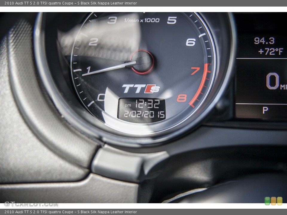 S Black Silk Nappa Leather Interior Gauges for the 2010 Audi TT S 2.0 TFSI quattro Coupe #101369220