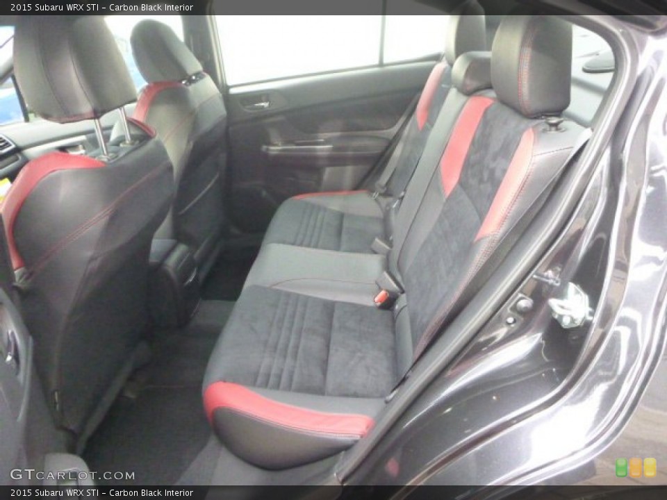 Carbon Black Interior Rear Seat for the 2015 Subaru WRX STI #101373237