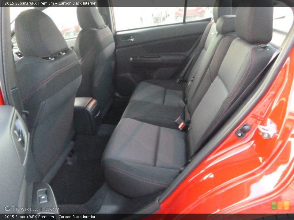 Carbon Black Interior Rear Seat for the 2015 Subaru WRX Premium #101373609