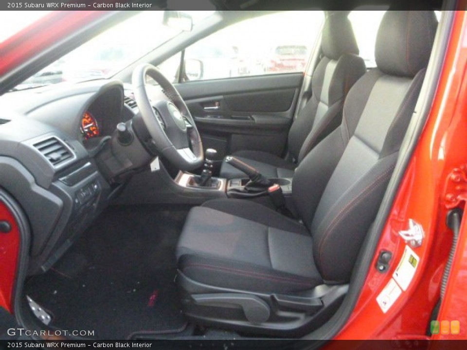Carbon Black Interior Front Seat for the 2015 Subaru WRX Premium #101373642