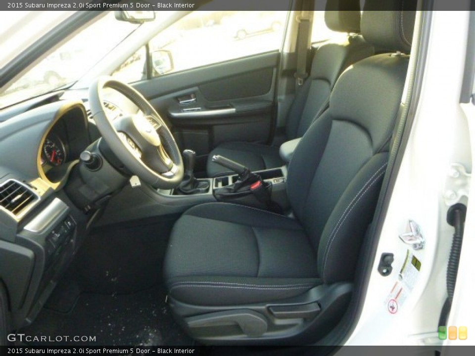 Black Interior Front Seat for the 2015 Subaru Impreza 2.0i Sport Premium 5 Door #101374047