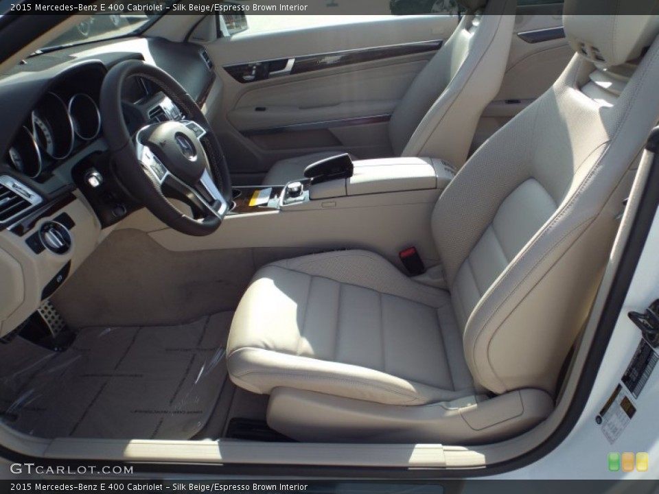Silk Beige/Espresso Brown Interior Photo for the 2015 Mercedes-Benz E 400 Cabriolet #101380527