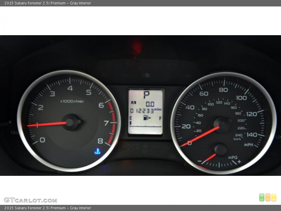 Gray Interior Gauges for the 2015 Subaru Forester 2.5i Premium #101381640