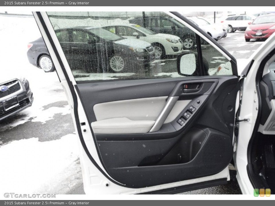 Gray Interior Door Panel for the 2015 Subaru Forester 2.5i Premium #101381706