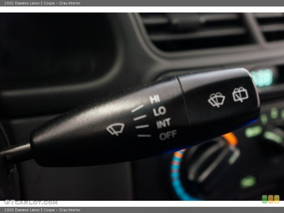 Gray Interior Controls for the 2002 Daewoo Lanos S Coupe #101391927