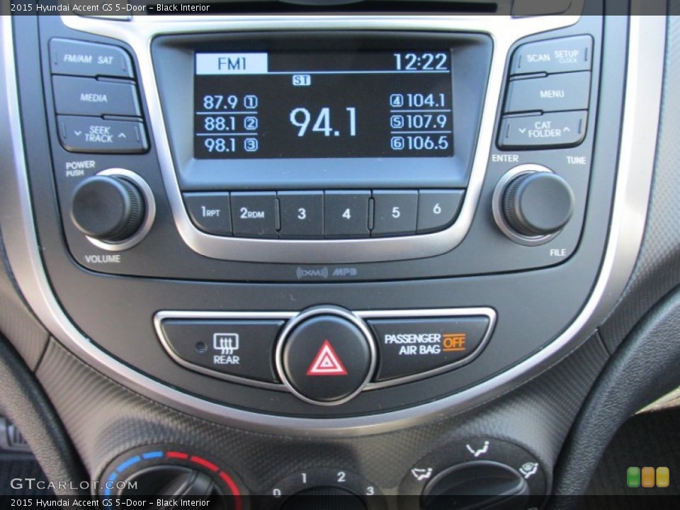 Black Interior Audio System for the 2015 Hyundai Accent GS 5-Door #101395956