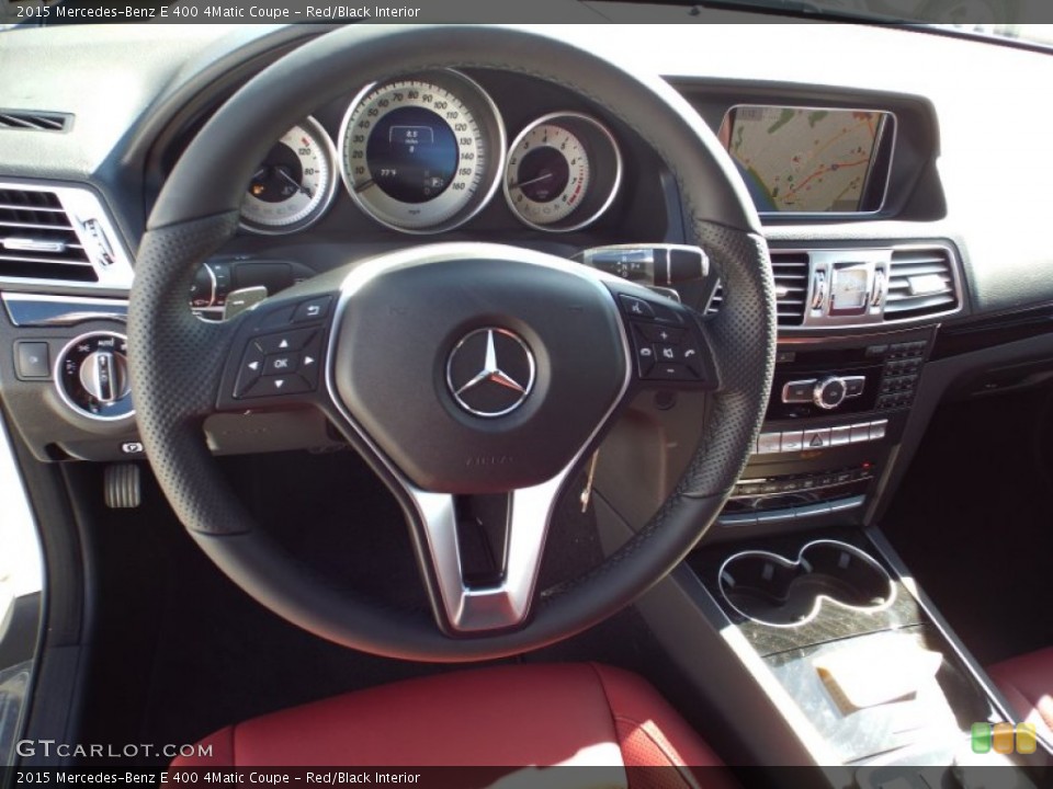 Red/Black Interior Steering Wheel for the 2015 Mercedes-Benz E 400 4Matic Coupe #101405776