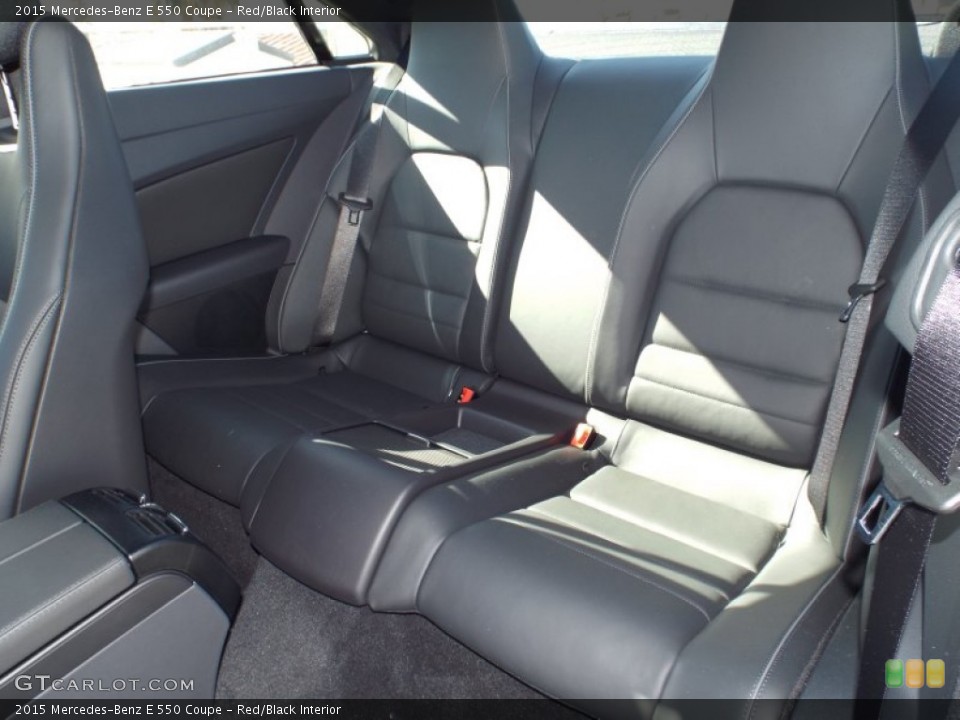 Red/Black Interior Rear Seat for the 2015 Mercedes-Benz E 550 Coupe #101406274