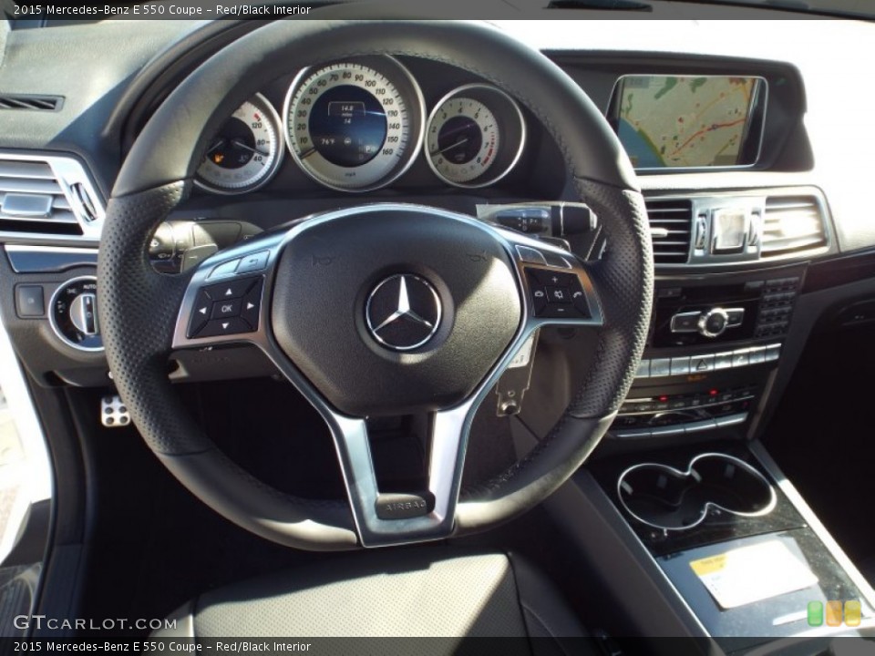 Red/Black Interior Steering Wheel for the 2015 Mercedes-Benz E 550 Coupe #101406298