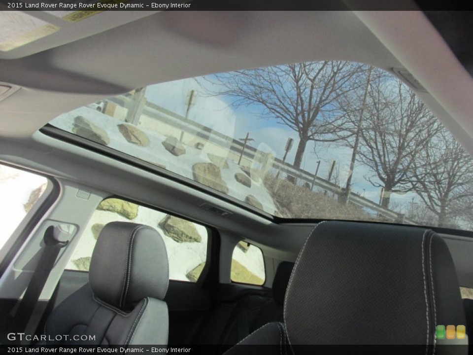 Ebony Interior Sunroof for the 2015 Land Rover Range Rover Evoque Dynamic #101414190