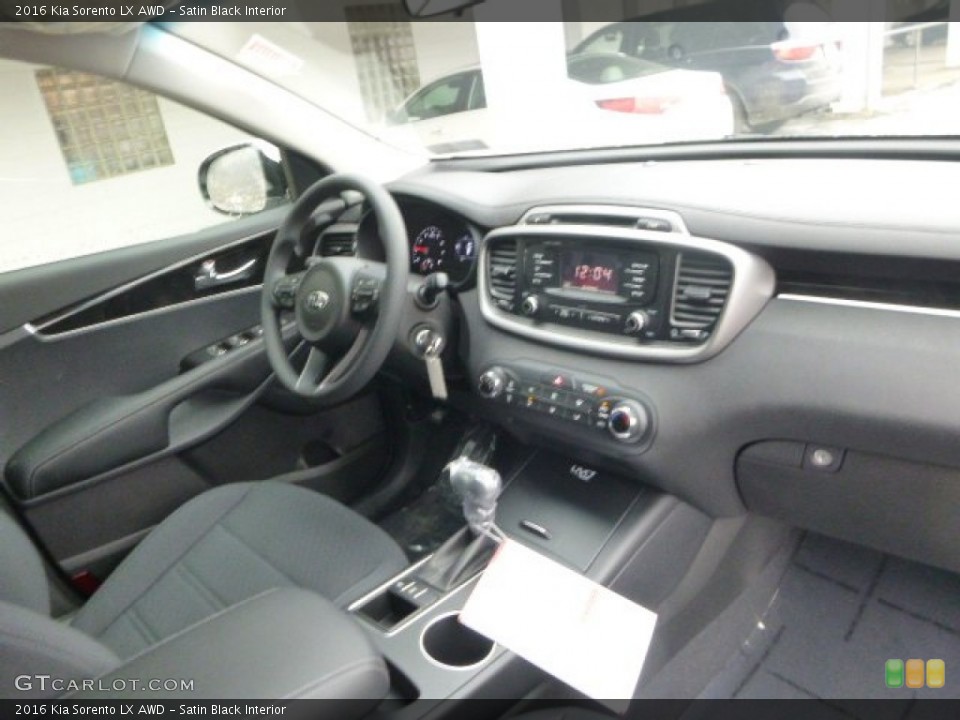 Satin Black Interior Dashboard for the 2016 Kia Sorento LX AWD #101414287