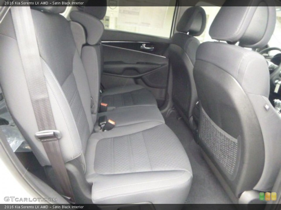 Satin Black Interior Rear Seat for the 2016 Kia Sorento LX AWD #101414311