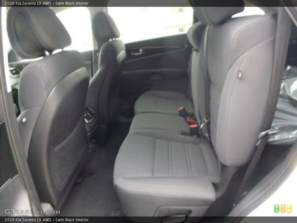 Satin Black Interior Rear Seat for the 2016 Kia Sorento LX AWD #101414332