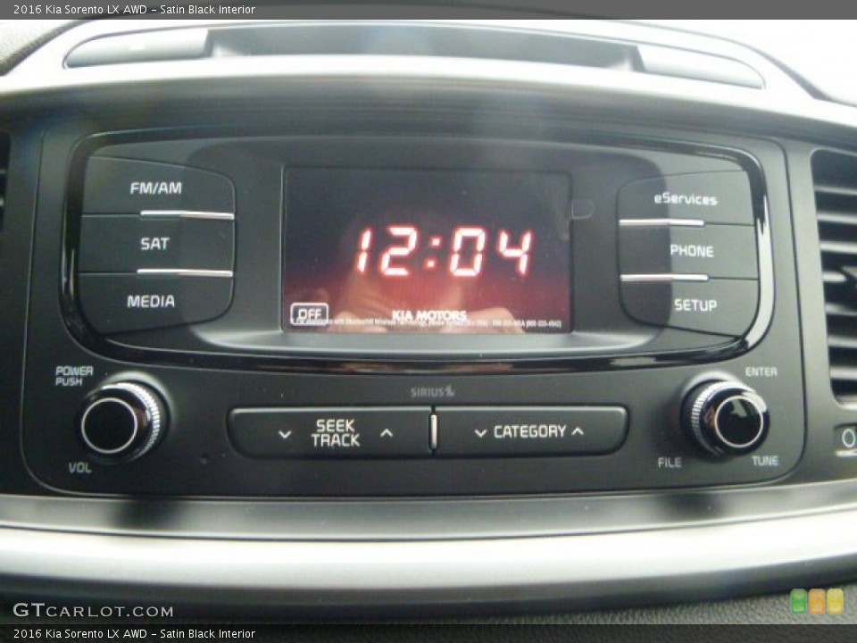 Satin Black Interior Audio System for the 2016 Kia Sorento LX AWD #101414428