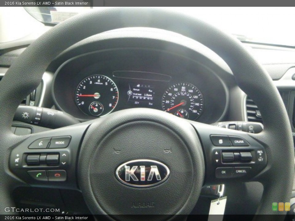 Satin Black Interior Controls for the 2016 Kia Sorento LX AWD #101414464