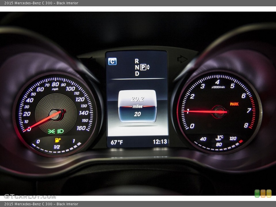 Black Interior Gauges for the 2015 Mercedes-Benz C 300 #101417422
