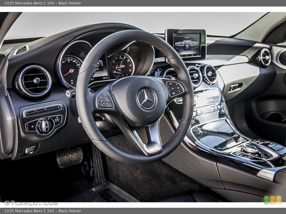 Black Interior Dashboard for the 2015 Mercedes-Benz C 300 #101417743