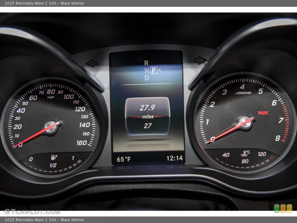 Black Interior Gauges for the 2015 Mercedes-Benz C 300 #101417782