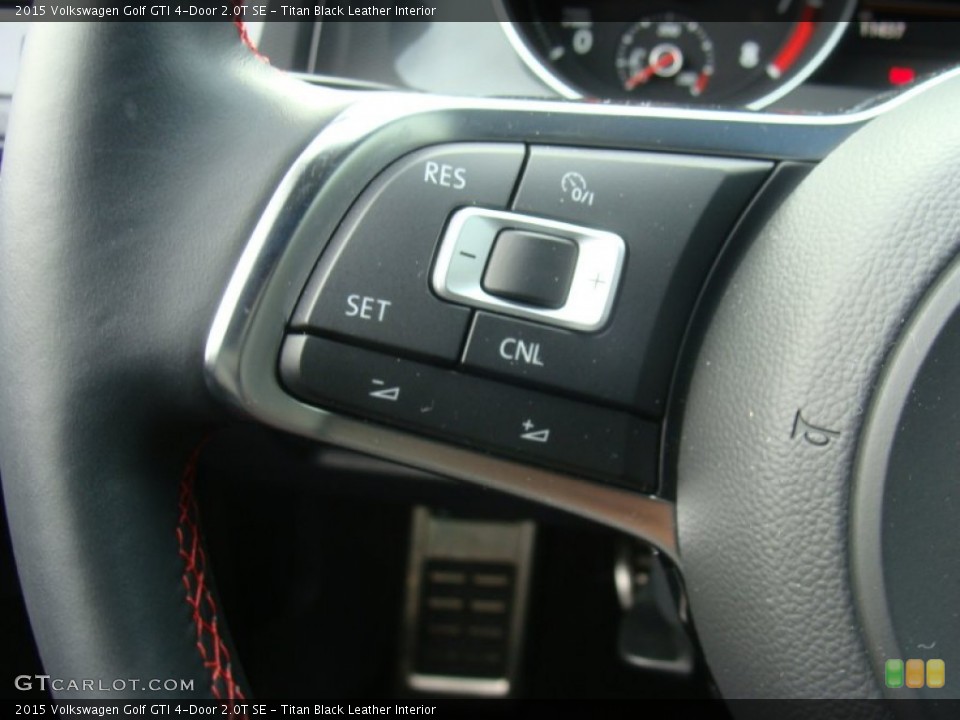 Titan Black Leather Interior Controls for the 2015 Volkswagen Golf GTI 4-Door 2.0T SE #101420383