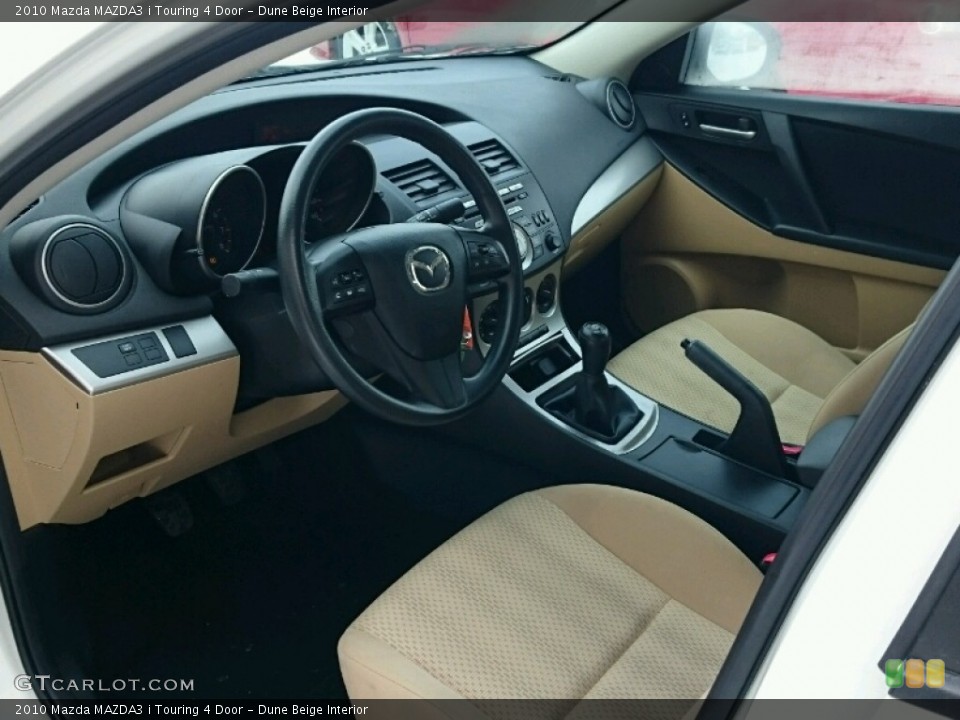 Dune Beige Interior Photo for the 2010 Mazda MAZDA3 i Touring 4 Door #101428591