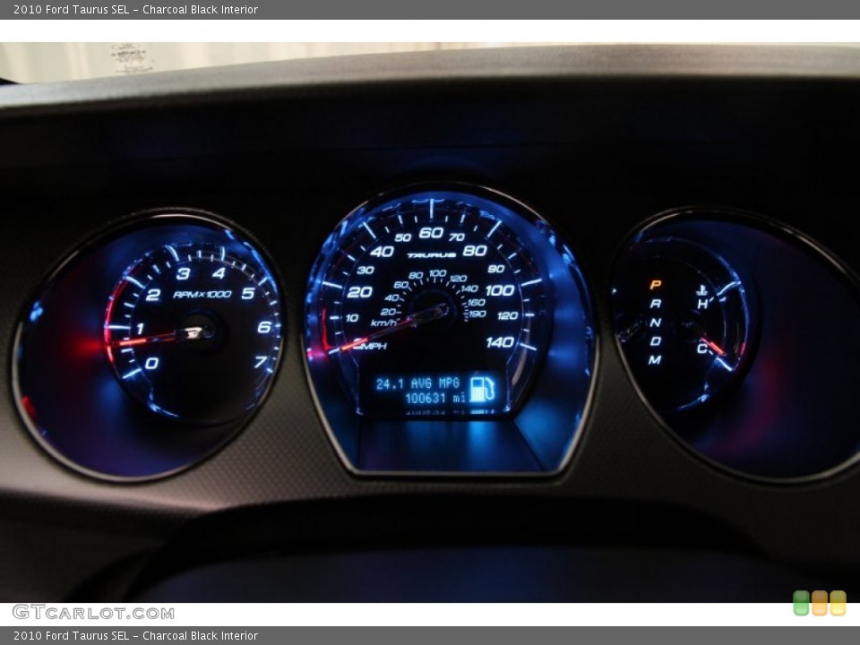 Charcoal Black Interior Gauges for the 2010 Ford Taurus SEL #101428891
