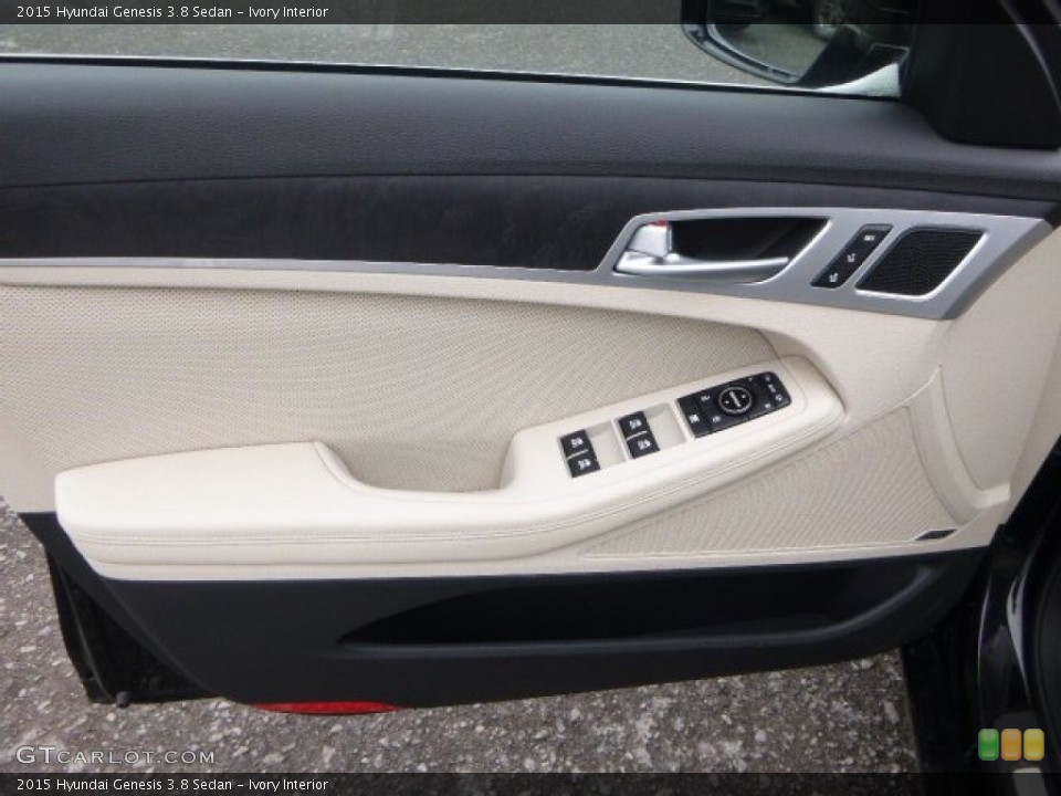 Ivory Interior Door Panel for the 2015 Hyundai Genesis 3.8 Sedan #101435260