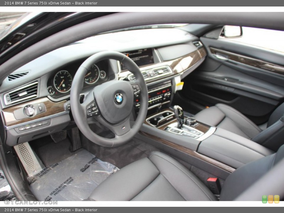 Black Interior Prime Interior for the 2014 BMW 7 Series 750i xDrive Sedan #101437144
