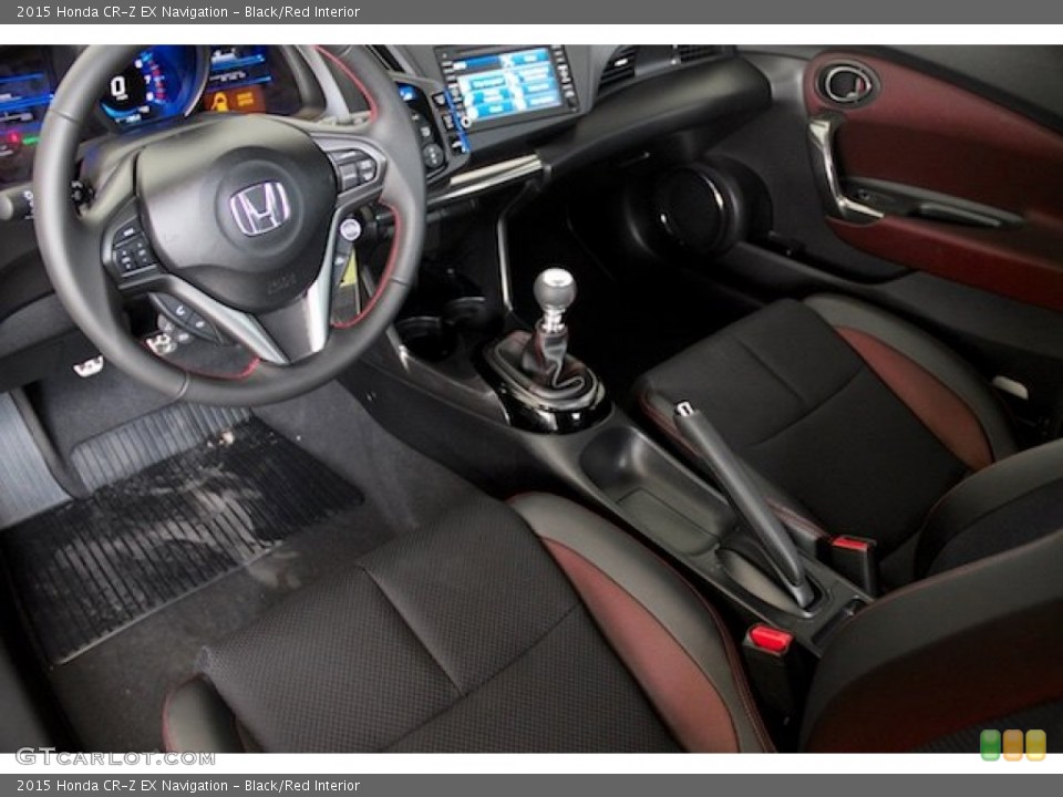 Black/Red Interior Prime Interior for the 2015 Honda CR-Z EX Navigation #101446581