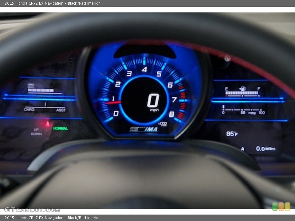Black/Red Interior Gauges for the 2015 Honda CR-Z EX Navigation #101446719