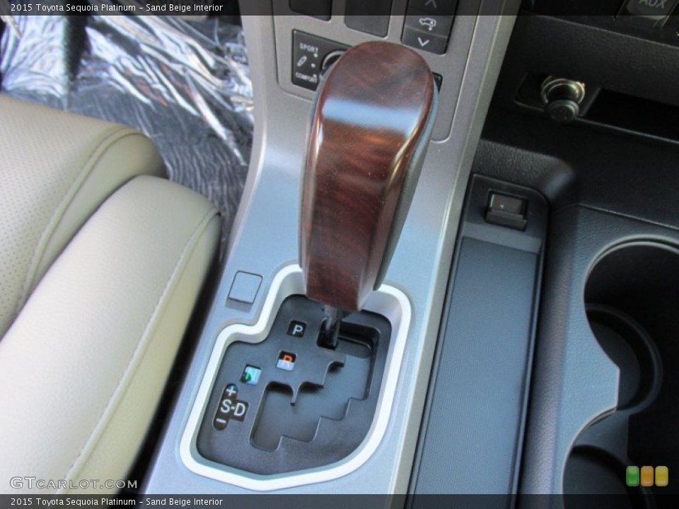 Sand Beige Interior Transmission for the 2015 Toyota Sequoia Platinum #101449350