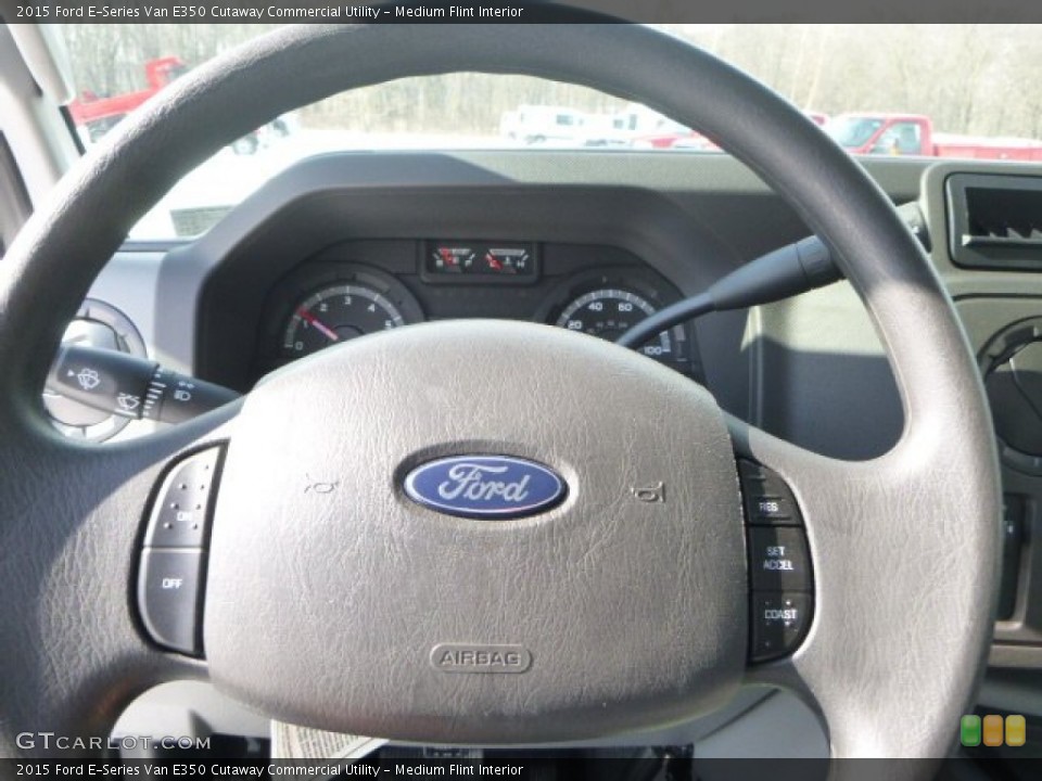 Medium Flint Interior Steering Wheel for the 2015 Ford E-Series Van E350 Cutaway Commercial Utility #101449920