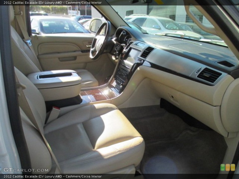 Cashmere/Cocoa Interior Photo for the 2012 Cadillac Escalade ESV Luxury AWD #101451858