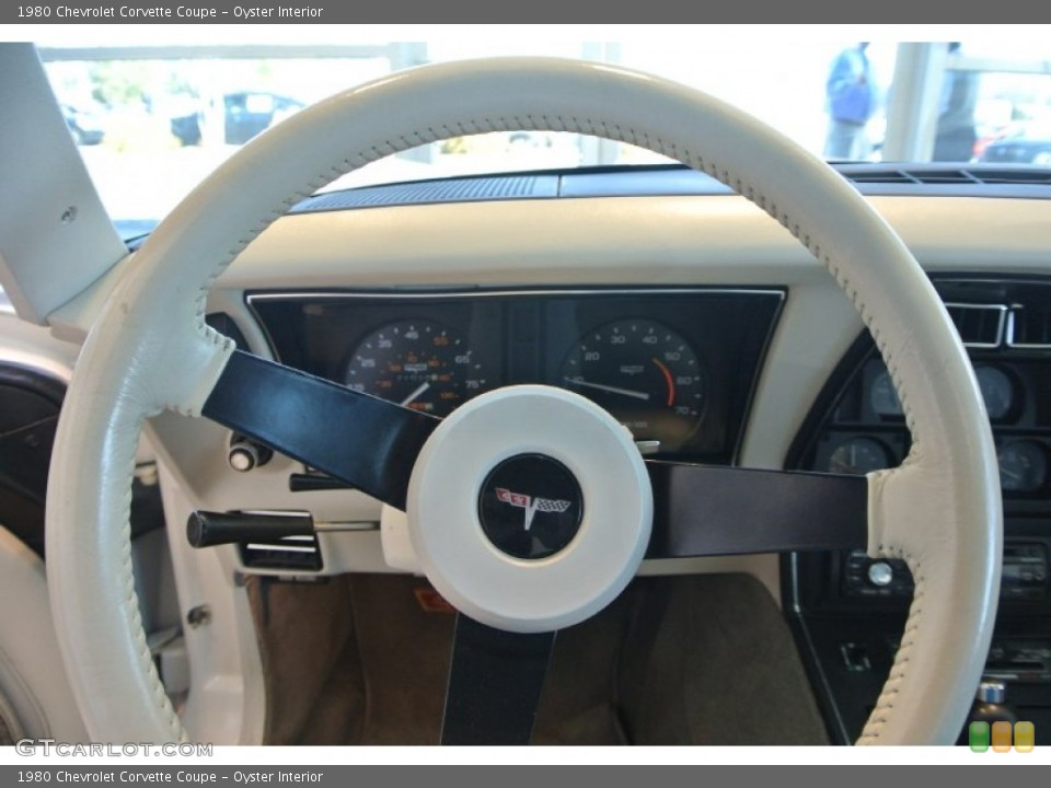 Oyster Interior Steering Wheel for the 1980 Chevrolet Corvette Coupe #101456784