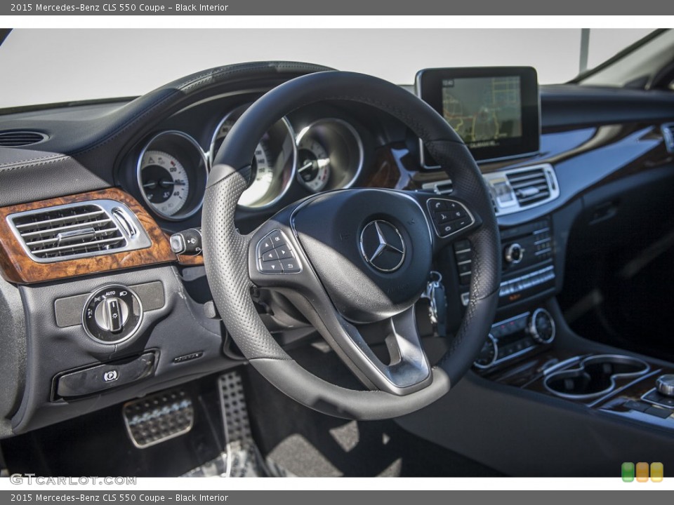 Black Interior Steering Wheel for the 2015 Mercedes-Benz CLS 550 Coupe #101457183