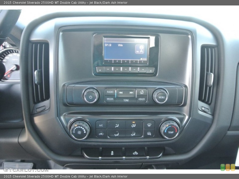 Jet Black/Dark Ash Interior Controls for the 2015 Chevrolet Silverado 2500HD WT Double Cab Utility #101457816
