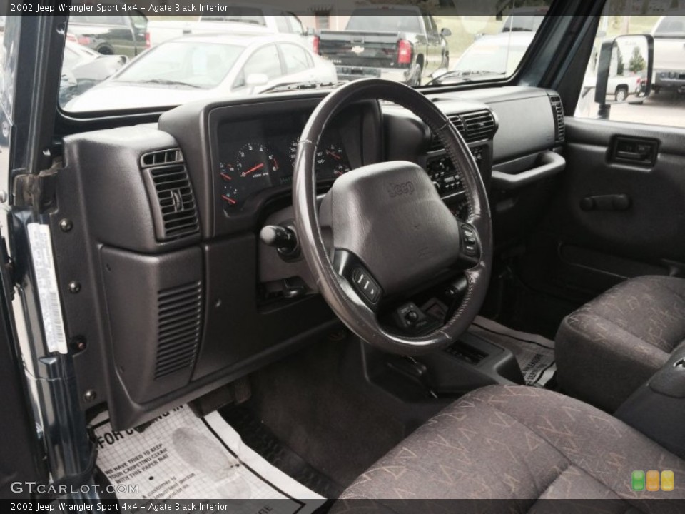 Agate Black Interior Photo for the 2002 Jeep Wrangler Sport 4x4 #101459736