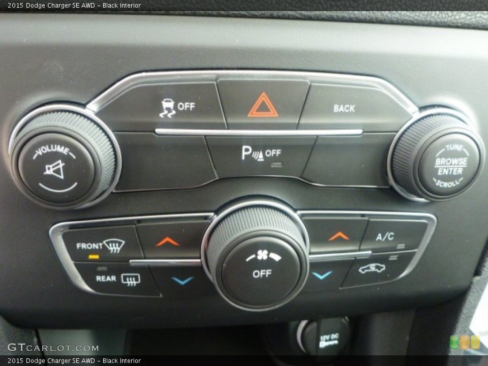 Black Interior Controls for the 2015 Dodge Charger SE AWD #101460585