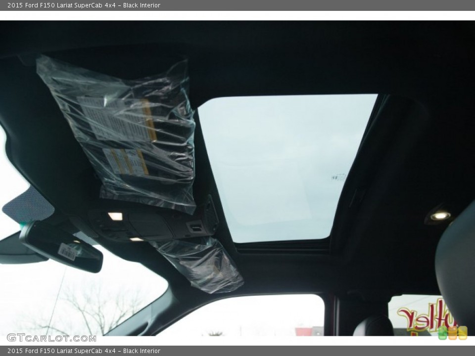 Black Interior Sunroof for the 2015 Ford F150 Lariat SuperCab 4x4 #101464518