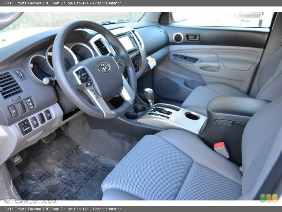 Graphite Interior Photo for the 2015 Toyota Tacoma TRD Sport Double Cab 4x4 #101466348