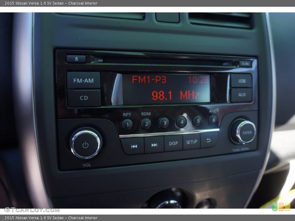 Charcoal Interior Audio System for the 2015 Nissan Versa 1.6 SV Sedan #101468550