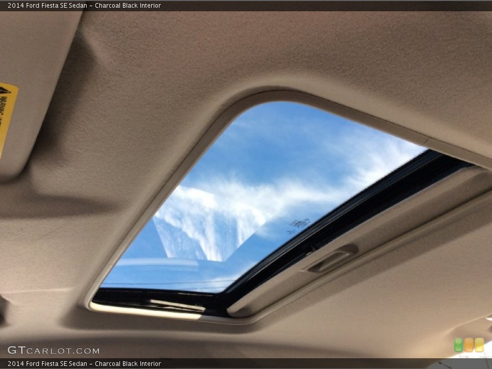 Charcoal Black Interior Sunroof for the 2014 Ford Fiesta SE Sedan #101469612