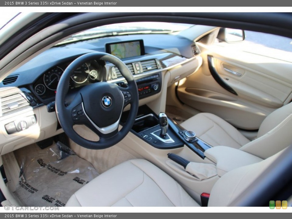 Venetian Beige 2015 BMW 3 Series Interiors