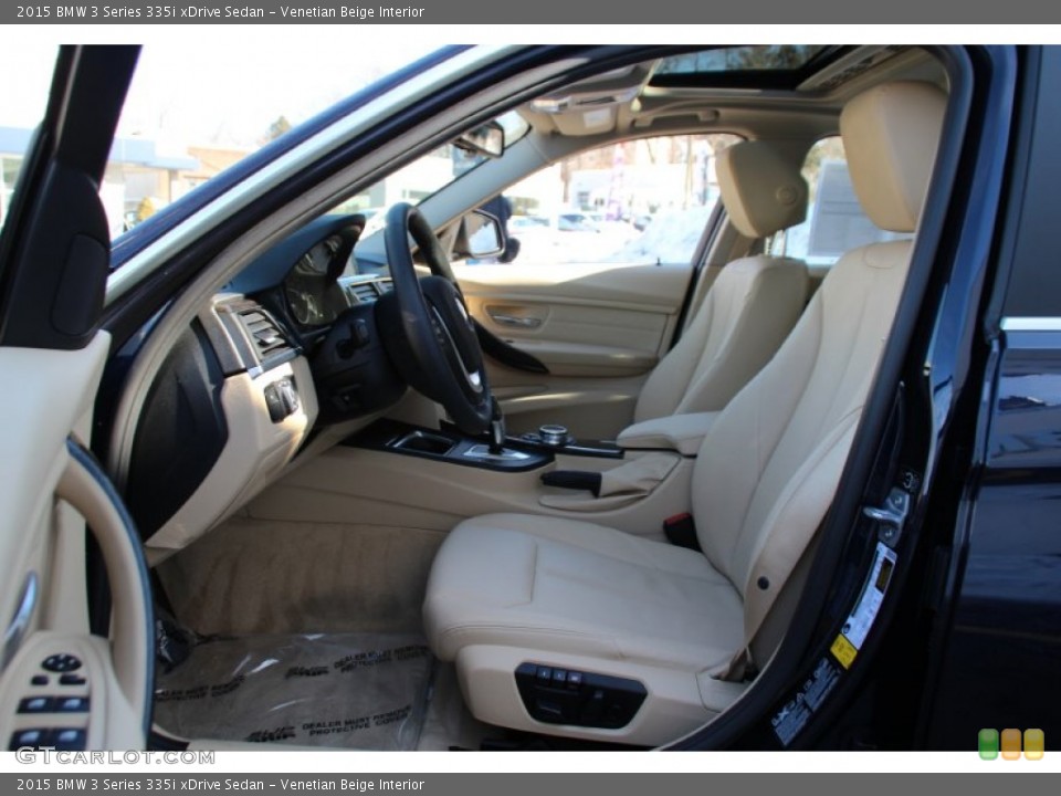 Venetian Beige Interior Front Seat for the 2015 BMW 3 Series 335i xDrive Sedan #101478102