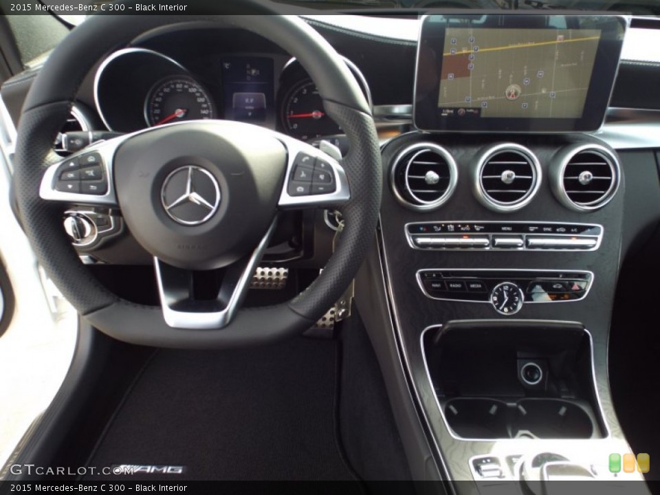 Black Interior Dashboard for the 2015 Mercedes-Benz C 300 #101478111