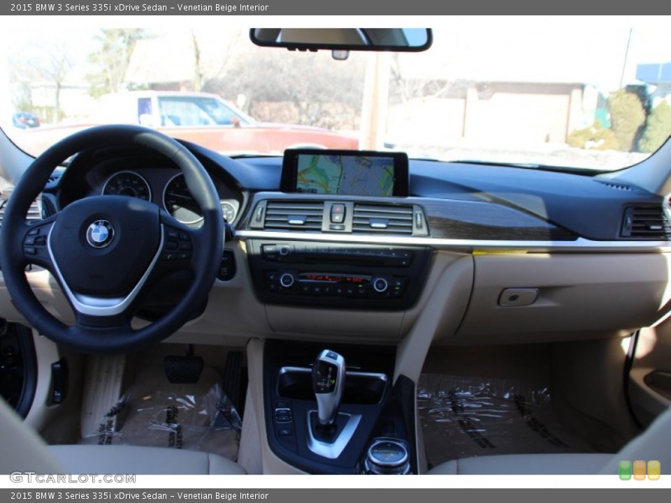 Venetian Beige Interior Dashboard for the 2015 BMW 3 Series 335i xDrive Sedan #101478174