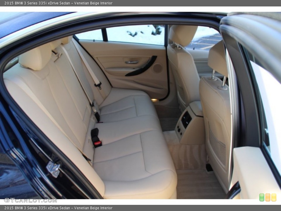 Venetian Beige Interior Rear Seat for the 2015 BMW 3 Series 335i xDrive Sedan #101478366