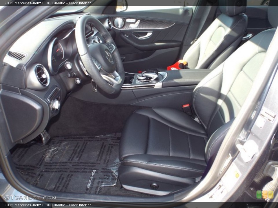 Black Interior Front Seat for the 2015 Mercedes-Benz C 300 4Matic #101478534