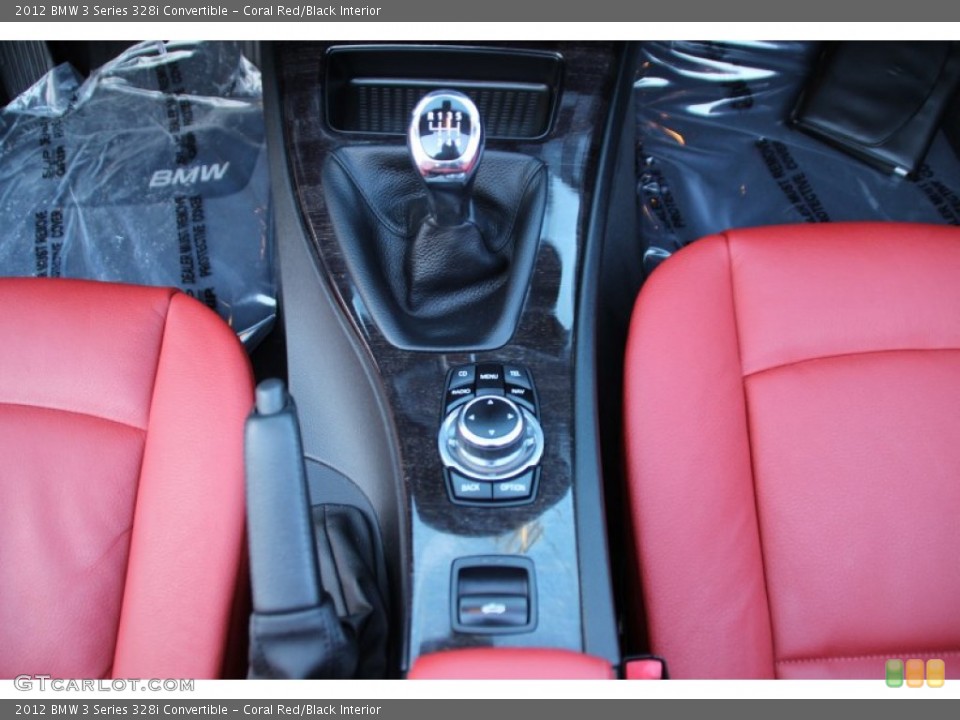 Coral Red/Black Interior Transmission for the 2012 BMW 3 Series 328i Convertible #101480154